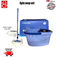 spin mop set / Rotating mop set + free refill 1 piece