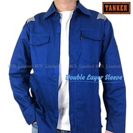 TANKER 100% Cotton Double Layer Sleeve Safety Jacket | Premium Reflective Jacket | Work Jacket | Siz