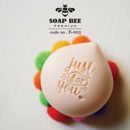 B-003 SOAP BEE HANDMADE SOAP STAMP DESIGN JUST FOR YOU ACRYLIC 3CM*4CM DIY NATURAL NATURE