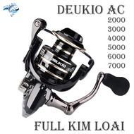 Máy Câu Cá kim loại Deukio AC 2000 - 3000 - 4000 - 5000 - 6000 - 7000 - máy câu lure máy câu đứng má