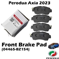 BRAKE PAD PERODUA AXIA NEW MODEL D74A 2023-2025 FRONT (04465-BZ154)