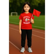 MERAH Children's T-shirt and Jogger Ballerina Cappuccina Indonesian Independence Day 80 Suit 17 Augu