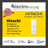 Hitachi R-HV480NS-XW 6 Door Refrigerator 371L