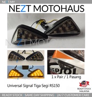 Turn Signal LED Fairing Tiga Segi Universal RS150 RR Superbike R15 (COMBO RELAY PILIHAN RM20))
