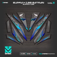 UV TRANSPARENT STRIPING SUPRA X 125 BATMAN MOTIF IP31 WAVE 125 BETMEN STICKER SIMPLE GRAPHICBENING