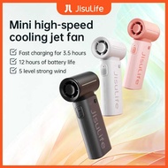 JISULIFE Mini portable fan mAh Fashionable Mini USB Rechargeable Fan Personal Fan Pocket Fan