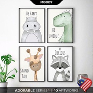 MOODY ADORABLE Framed Poster [S1] | Adorable Series Poster Frame | Wall Art Wall Decor | A4 A3 A2 A1
