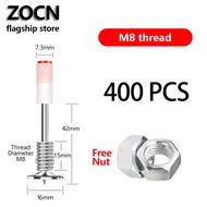 400PCS Nail Gun Nails Screw Nails For Nail Gun Free Nut Nail Gun Bullet Concrete Ceiling Wall Rivet 