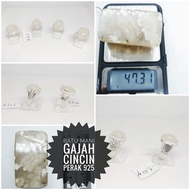 BATU MANI GAJAH CINCIN PERAK 925
