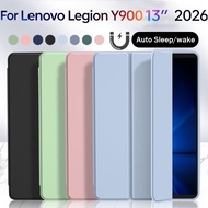 For Lenovo Legion Y900 13'' 2026 AI TB522FU Soft Silicone Tri-Fold Stand Flip Cover Shockproof Case