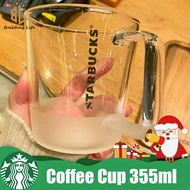 Starbucks Tumbler Starbucks Coffee Cup Pure White Frosted Glass Office Simple Coffee Cup Heat-resistant Large-capacity Mug Water Cup Starbucks Cup 355ml