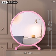 Mirror with led light make-up mirror desktop bedroom large dressing mirror home net celebrity sticker wall hanging circle