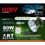 L-1913L Luby Senter Kepala JUMBO 80 Watt L 1913L Super Terang