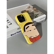 Holding Face Shin-Chan Half-Pack Phone Case Suitable for iPhone 16 14ProMax 11 13ProMax 8plus 16Pro 