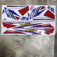 Stiker Sticker Body Stripe Cover Set (2) Honda Wave Dash R Dash110 Dash 110 V2 Dash 2