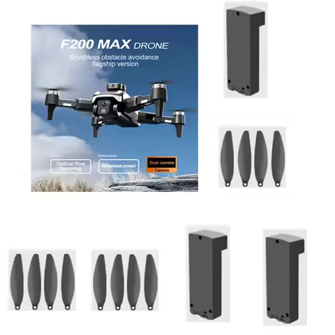 F200 Drone Battery F200 MAX RC Drone Spare Parts F200 Brushless Drone 3.7V 1800Mah Battery/propeller