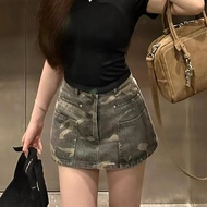 y2k y2k Women's Clothing Asian Culture Cargo Dress European American Retro y2k Millennium Style Camo