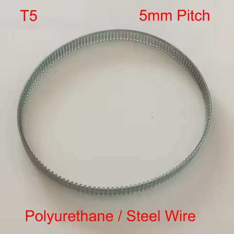 T5 590mm 600mm 605mm 118 120 121 T Tooth 10mm 15mm 20mm 25mm Width 5mm Polyurethane PU Steel Wire Co