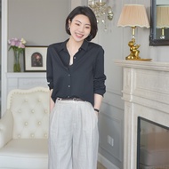 Keruida [South Wind Letters] 25 Fashionable Breathable Sunscreen Loose Cotton Shirt