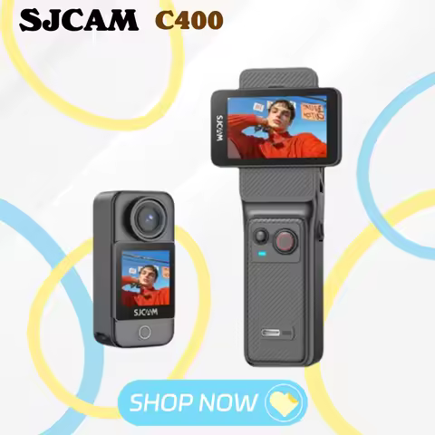 SJCAM C400 Thumb Action Camera 4K FHD Image Transmission Remote Control 30M Waterproof 5G WiFi Pocke