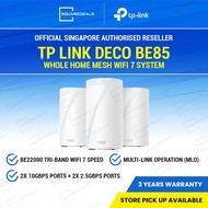 TP Link Deco BE85 BE22000 1 2 3 Pack Tri-Band Whole Home Mesh WiFi 7 System