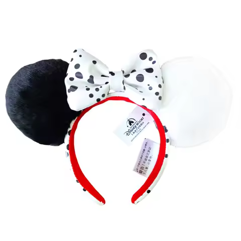 2025 Disney Cruella Lightyear Minnie Mouse Ear Headband Villain Bows EARS COSTUME Headband Cosplay P