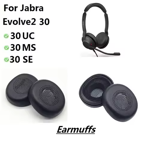 Ear Pads For Jabra Evolve2 30 SE MS/UC /Connect 4h headphones replacement 30SE 30MS 30UC earmuff ear