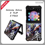 Hardcase TPU Casing Samsung Galaxy Z Flip Fold 5 4 3 5G Custom Gundam BC494