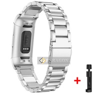 Stainless steel strap for Fitbit charge 5 4 band Replacement metal wristband Smart Watch Bracelet Charge 3/Charge 4 Fitbit Charge 2 band with tool