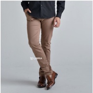 Delibra Premium Men's Long Chino Pants Mocca Cheap Men's Long Pants Slim Fit Men's Long Pants Adult 