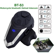BT-S3NS BT-S6 藍牙機車頭盔對講耳機，搭配FM收音機，適用於3名騎士的摩托車通訊系統