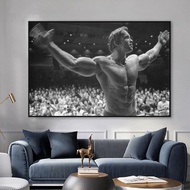 Arnold Schwarzenegger Bodybuilding Inspirational Art Poster Printing Canvas Painting Fitness Inspira