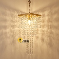 TENDA Juntay square wedding tent crystal lamp size 50x20