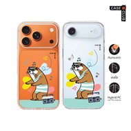 CaseClub Iphone Case Phone Clear Dancing Otter Pattern For i17 Pro Max/i17 Pro/i Air/i17