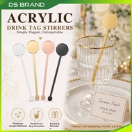 Acrylic Stirrer Reusable Cafe Accessories DS Brand M