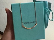 齊盒 9成新 Tiffany 微笑頸鏈 經典項鍊 Tiffany smile necklace