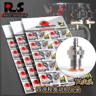 RS Red Spider Trefoil Toyan Tuoyang SAITO SAITO Four-Stroke Methanol Engine Spark Plug T4