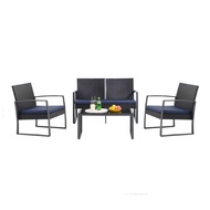 Global House Global House Global House SUMMER SET ชุดโต๊ะสนาม 4 ที่นั่ง รุ่น DARKEN ขนาด 112x64x75 ซ