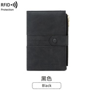 Muji New Certificate Card Holder Anti-Theft Swiping Passport Ticket Clip Zipper Multi-Function Abroa