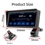 【JIN】-1Set 10.26Inch Car Touch Screen Wireless CarPlay Android Auto Bluetooth MP5 FM Receiver the Host B5313