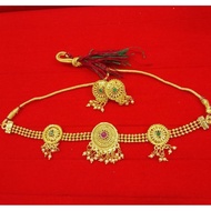 Choker Set With Earring / Indian Fitting Choker Set
