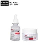 Combo Dưỡng Trắng Da 7DAY Angels Liquid Whitening Program Gutathione 700V ( Serum & Cream )