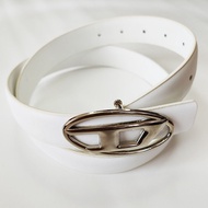 DIESEL Zhou Bichang Die American Retro Belt Silver Buckle D Letter Mens Joker Decorative Jeans Belt