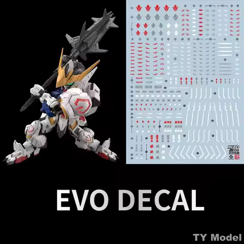 EVO MGSD02 Water Slide Decals For MGSD ASW-G-08 Barbatos Fourth Form Iron-Blooded Orphans DIY Model 