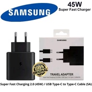 CHARGER SAMSUNG 45W TAB S9 FE/S9 FE PLUS ORIGINAL FAST CHARGING 45 WATT C TO C