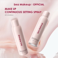 Sea Makeup Bundle 2pcs Stayput Prime&Set Continuous Setting Spray - Velvet Matte|spray makeup tahan 