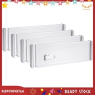 [Stock] Drawer Dividers Organizer, Kitchen Drawer Divider, Adjustable Drawer Dividers for Clothes, Drawer Separators Durable Easy Install 4 Pack