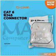 D-Link Cat 6 RJ45 Connector Gold Plated LAN Connector - Unit