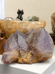 非洲剛果大紫牙紫水晶（14cm)-T