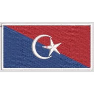 BENDERA JOHOR BAHRU SULAM / EMBROIDERY ( PATCHES / IRON ON / VELCRO )